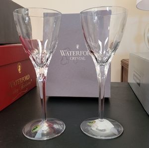 Waterford: 1 Pair Elberon Goblets